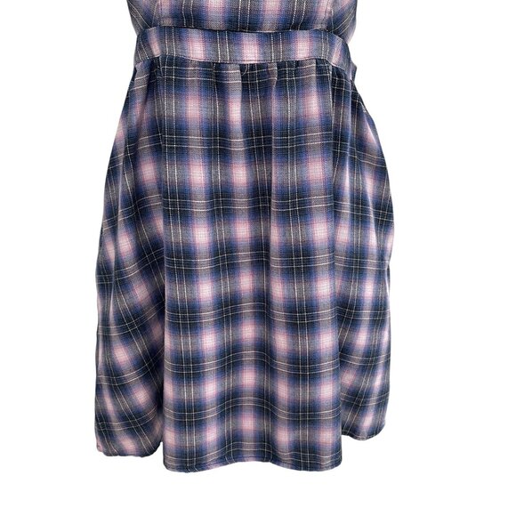 Hot Topic Plaid Cutout Dress Medium Y2K Grunge Punk Alternative Summer Outfit - Picture 10 of 10